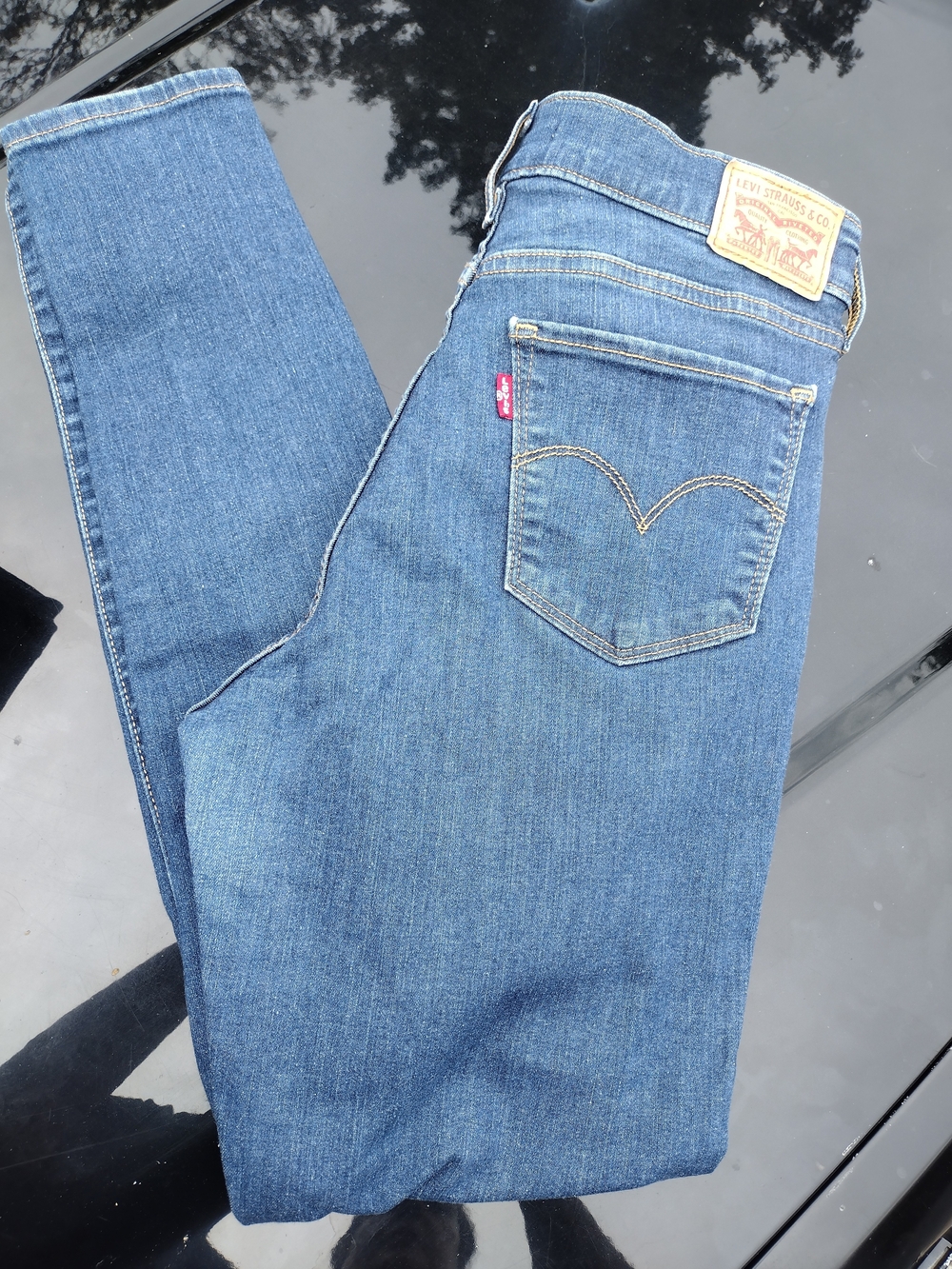 Levi's 710 Super Skinny Blue Denim Jeans 31/30 Women's